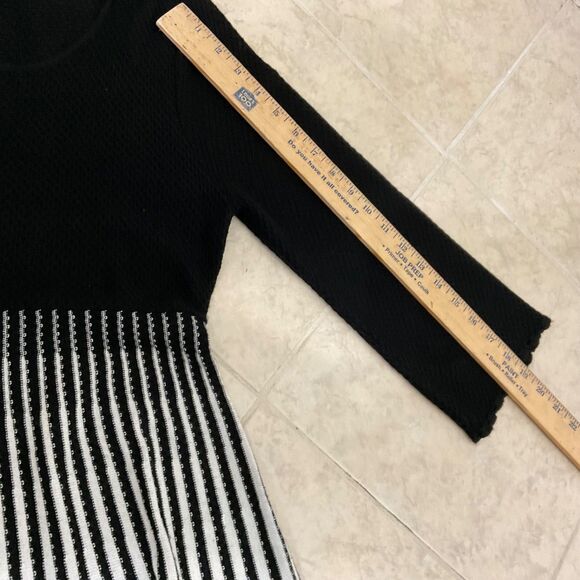 Calvin Klein Womens Ribbed knit Fit & Flare Dress Size L Classic Career - Picture 10 of 11